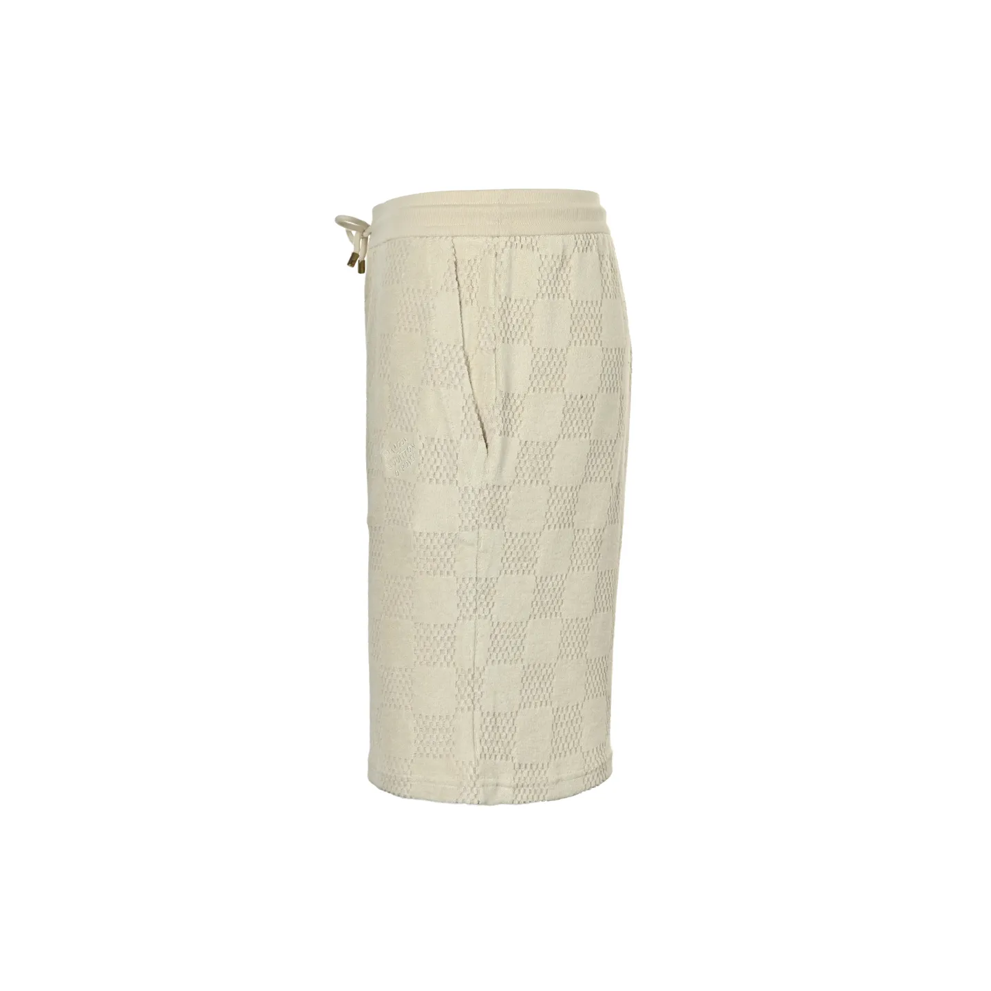 Louis Vuitton/Louis Vuitton checkerboard drawstring terry shorts